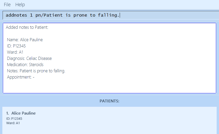 result for 'addnotes'